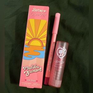 NIB Colourpop Malibu Sunset Barbie Lipstick and Liner Duo